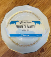 Ferme Sereine en Périgord - Beurre BAECHLER de Baratte X10– pasteurisé DOUX à 82% de MG - 10X250g - Extra fin