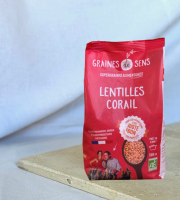 BERRY GRAINES - Lentilles corail BIO origine France - sachet 500g x10