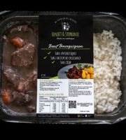 Benoit & Stéphanie - Bœuf Bourguignon Barquette avec Riz - 360g