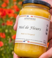 Apisphère - Miel de fleurs crémeux du Périgord 500g