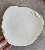 Atelier Eva Dejeanty - Assiette Minéral White