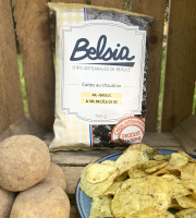 Chips BELSIA - Chips artisanales à l'ail et basilic - 150g x10