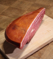 Les Jambons de Lessay - Jambon fumé - Desossé Demi avec Couenne