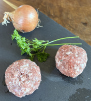 La Ferme du Chaudron - Boulettes nature de porc Bio 240g (2 pièces)