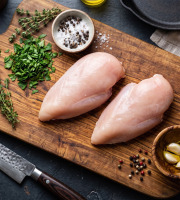 Terres de Bon Sens - Poulet BIO colis découpe cuisses et blancs 800g
