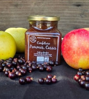 Le verger bio de Quinsac - Confiture de pomme cassis 330gr BIO