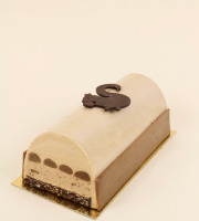 Sÿba - Glaces végétales - Bûche Glacée Végétale de Noël - 8x Noisette & Chocolat