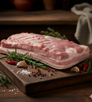 La Ferme du Chaudron - Poitrine de porc Bio entière 800g