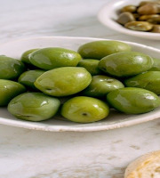 Mamy Suzanne Occitanie - Olives vertes Pitcholine pour l'apéritif - bocal pasteurisé 160 g