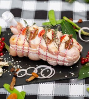 La ferme Grandvillain - [Précommande] Roti De Chapon Farci - Foie Gras & Figues - 1 200 G