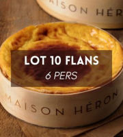 Maison Héron père et filles - Lot de 10 Flans Normands entiers de 6 pers