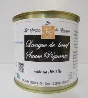 Les Bel' saveurs du Rouergue - LANGUE DE BOEUF SAUCE PIQUANTE 550 Gr