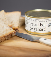 Ferme de Pleinefage - Rillettes au foie gras de canard - Boîte de 190g