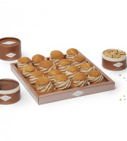 La Glacerie par David Wesmaël - Meilleur Ouvrier de France - Coffret de 16 profiteroles garnies de glace au praliné noisette maison