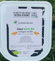 Les Glaces du Semnon - La Mémère - Glace Mangue touche de Vanille 100% Bio 4x2,5L