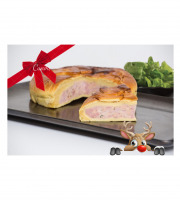 Traiteur Gourmet d'Alsace - Tourte de Noël au Foie gras d'Alsace 2Kg