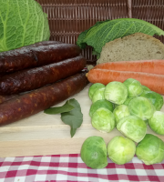 Ferme du caroire - Saucisses de Chèvre et Bœuf Fumées Grosses (x6)