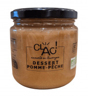 CLAC Conserverie - Dessert pomme peche bio - 400g