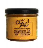 CLAC Conserverie - Houmous pois chiches au citron bio 100g