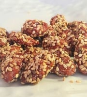 La confiserie d’antan 100% bio - Amandes caramélisées au sésames - vrac 500 gr