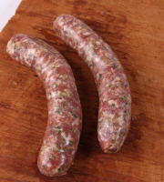 La Ferme du Louvier - Saucisse oignon-persil 250g de porc élevé en plein air