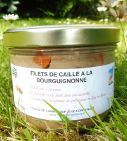 Cailles de Chanteloup - Filets de caille sauce Bourguignonne