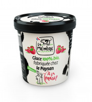 Les Glaces du Semnon - La Mémère - Glace au coulis de fraise 100% bio 500ml x8