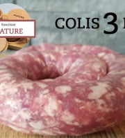 Cote2boeuf - Colis 3KG de saucisses d'Aveyron sans nitrites