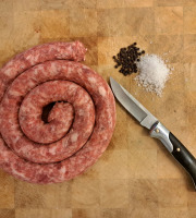 La ferme de Pouticayre - Saucisse fraiche porc plein air de montagne sans sel nitrité