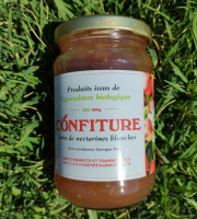 Massot Delphine et Garrigue Marc - Confiture BIO de nectarines blanches / Lot de 12 pots de 360 gr