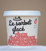 Bon Dimanche - Sorbet Pêche de Vigne Plein Fruit Bio 6 x 400ML