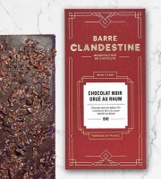 Barre Clandestine - Tablette de chocolat noir grué au Rhum - bean to bar