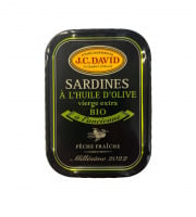 Etablissements JC David - Sardines à l'huile d'olive vierge extra BIO millésimées