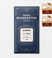 Barre Clandestine - Tablette de chocolat noir grand cru - Kilombero 73%, Tanzanie - bean to bar