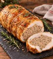 La ferme d'Enjacquet - [Précommande] Réservation NOËL - Rôti de Chapon farci au Foie Gras