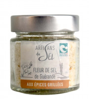 Artisans du Sel - Fleur de Sel de Guérande aux Épices Grillées – Verrine 85g | Artisans du Sel