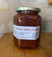 Des Poules et des Vignes à Bourgueil - Confiture Pêches Framboise