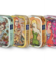 La Perle des Dieux - Assortiment de sardines millésimes d'exception 2017 - 2018 - lot de 4 boîtes
