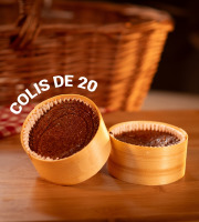 Maison Savary - Fondant au chocolat 120gr Format bois - Colis de 20 unités