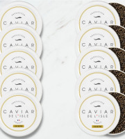 Caviar de l'Isle - Caviar Osciètre Français Lot de 10 boîtes de 30g