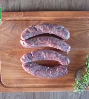 Ferme GAEC Côte Pardin - [SURGELÉ] 8 Saucisses façon Toulouse Boeuf BIO Race Aubrac