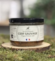 Venandi Sauvage par Nature - Terrine Cerf Sauvage Français aux Figues et Poivre Vert - 12x180g