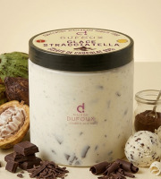 Maison Dufoux - Glace artisanale stracciatela avec des copeaux de chocolat origine Dufoux