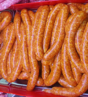 Ferme de la Paumerais - SAUCISSE FRAICHE DE PORC AU CURRY - 1 Kg