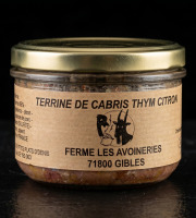 Ferme les Avoineries - Terrine de chevreau Thym-citron 180g