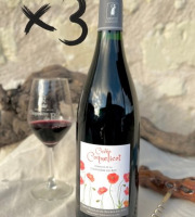 Domaine de la Chopinière du Roy - Lot de 3 Bouteilles de vin rouge Saint Nicolas de Bourgueil cuvée Coquelicot 2024 - 3 x 75 cl