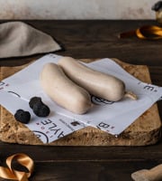 Maison BAYLE - Champions du Monde de boucherie 2016 - Boudin blanc truffé 2 pièces - 2 pers  - Festif - fêtes - Noël