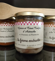 La Ferme Enchantée - Gésier et coeur confits d'autruche au vinaigre  de framboise