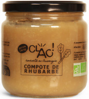 CLAC Conserverie - Compote rhubarbe bio - 400g