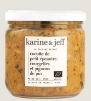 Karine & Jeff - Cocotte de petit épeautre, courgettes et pignons de pin 6x350g